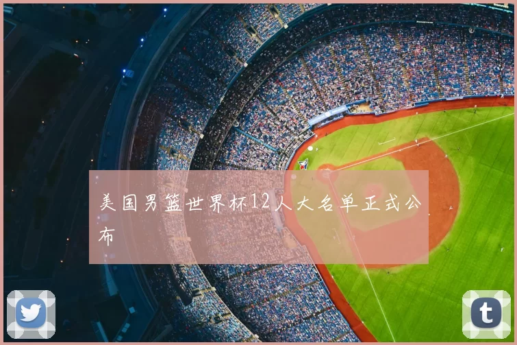 美国男篮世界杯12人大名单正式公布
